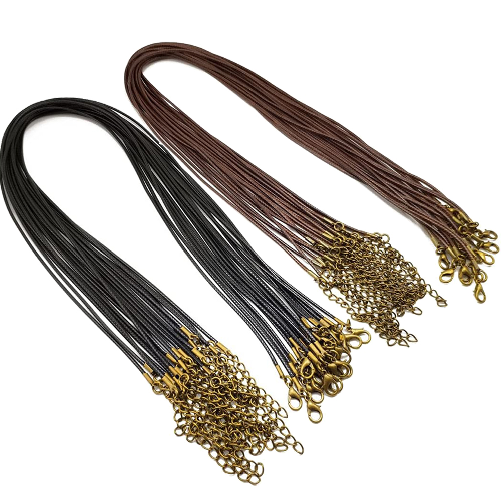 Leatherwork Beginner - 20 piezas, cordón de collar encerado