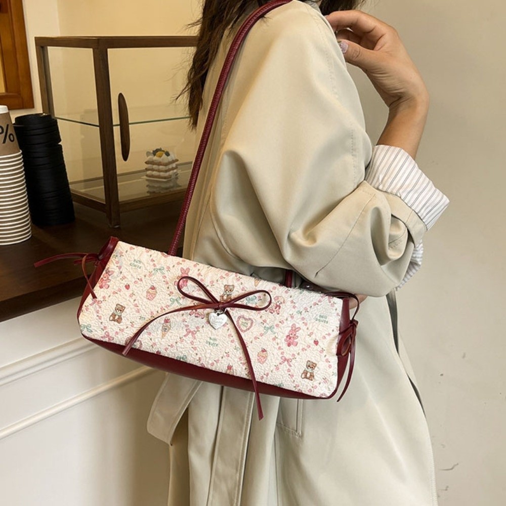 Leatherwork In French - Bolso de hombro tipo baguette con