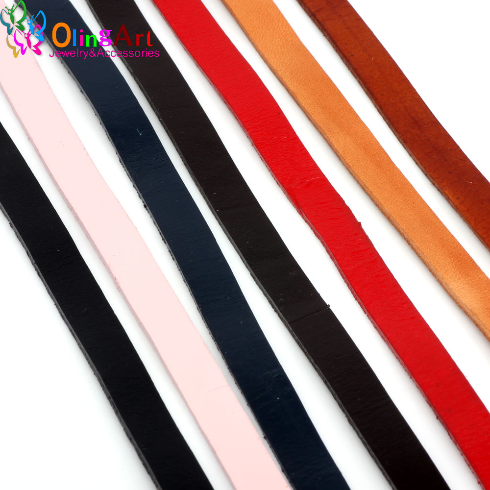 Leatherwork Beginner - OlingArt 10*2mm 1 yarda/lote cuerda/cordones de