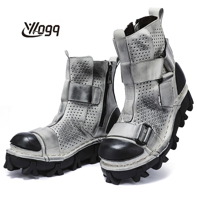 Botas de moto de cuero genuino - Leather Work Western reseña y precio