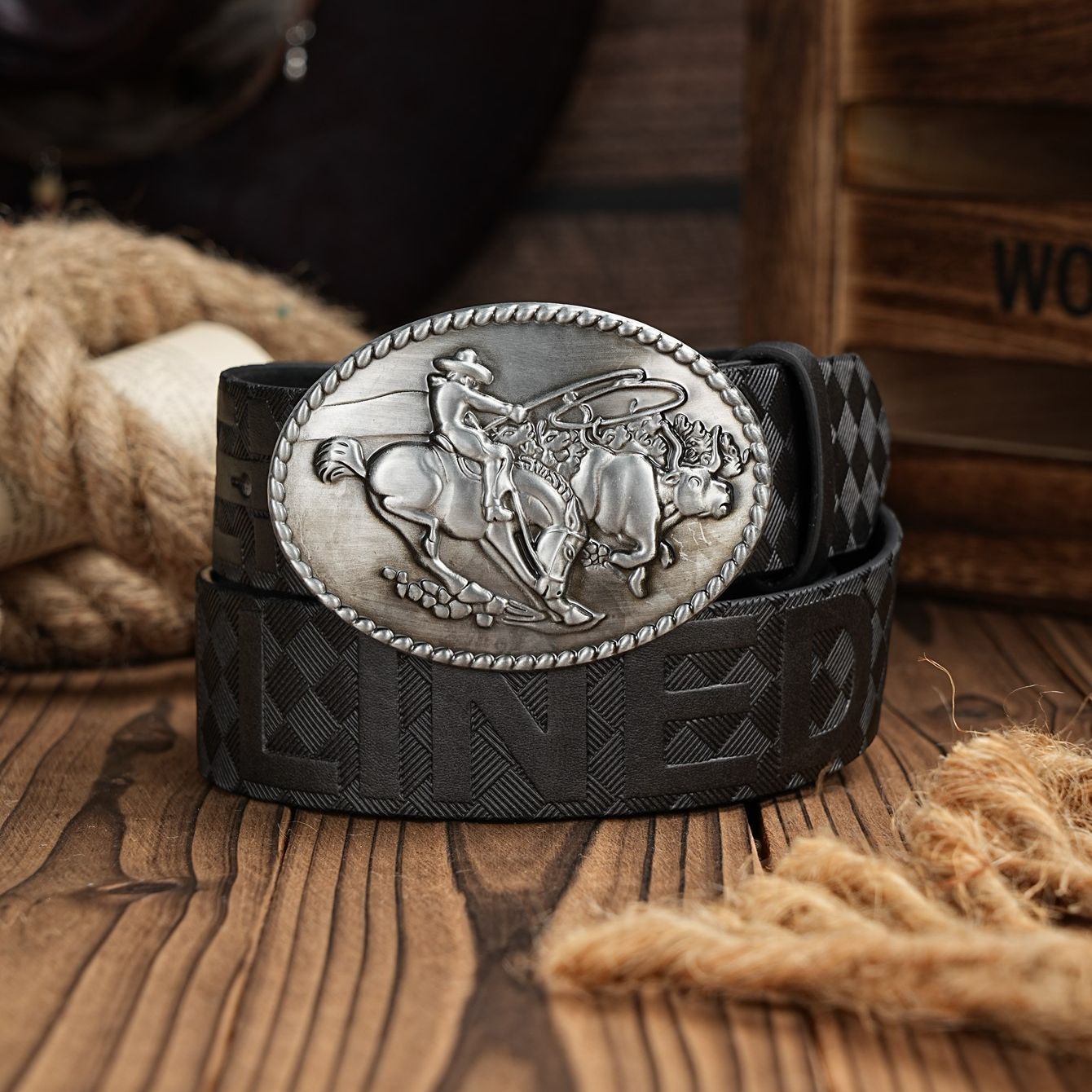 Cinturón Casual Retro para Hom - Leather Work Western reseña y precio