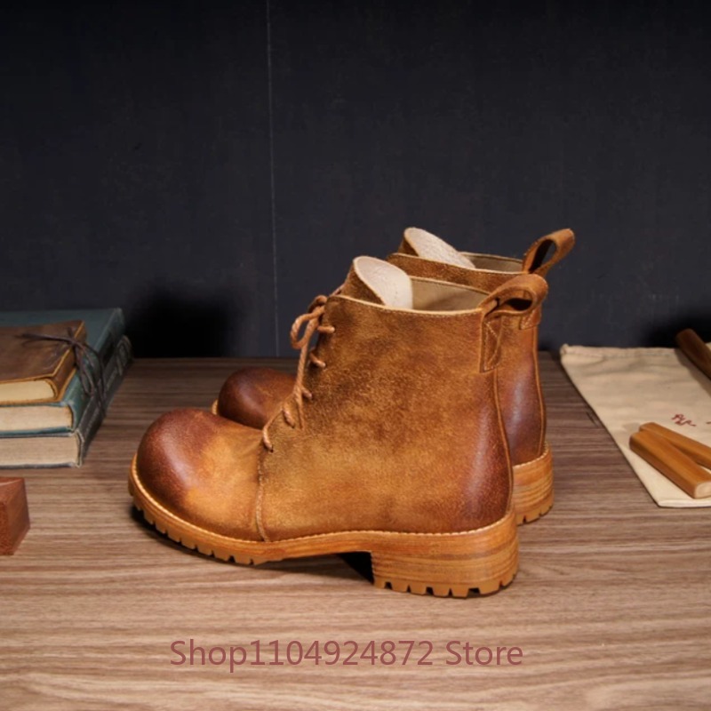 Botas de Desierto Retro Hechas - Leather Work Western reseña y precio