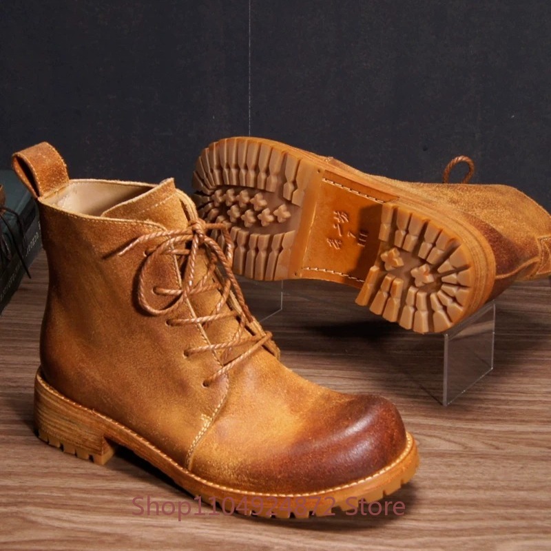 Botas de Desierto Retro Hechas - Leather Work Western reseña y precio