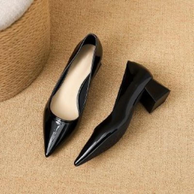 Zapatos de Tacón Bajo con Punt - Leatherwork In French reseña y precio