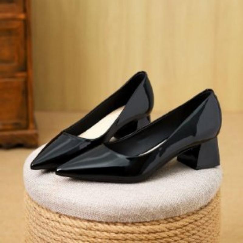 Zapatos de Tacón Bajo con Punt - Leatherwork In French reseña y precio