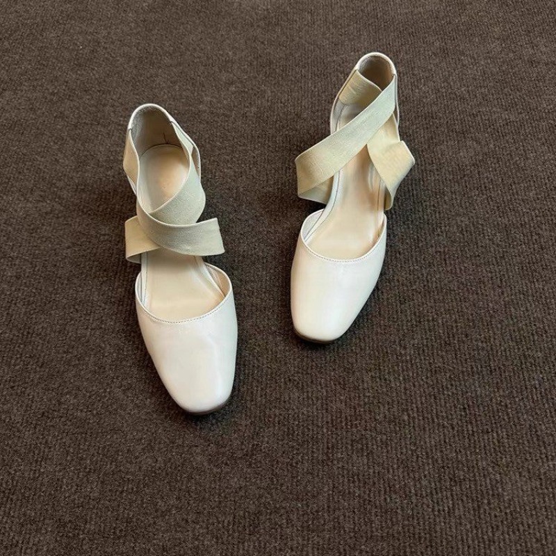 Sandalias de tacón cuadrado co - Leatherwork In French reseña y precio