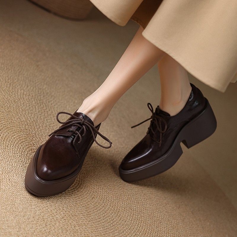 Mocasines de Plataforma de Cue - Leatherwork In French reseña y precio