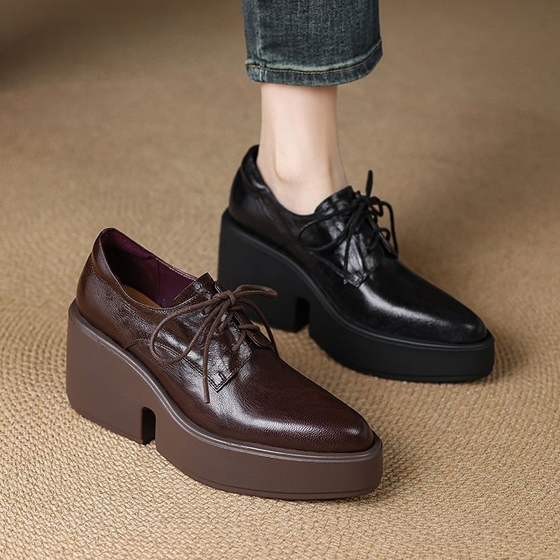 Mocasines de Plataforma de Cue - Leatherwork In French reseña y precio