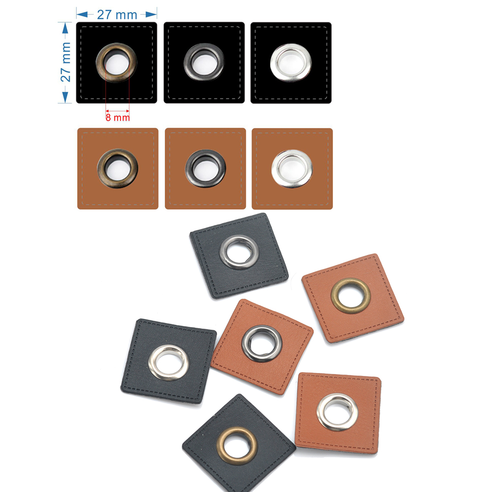30 unids/lote 27/37mm cuadrado - Leatherwork Eyelets reseña y precio