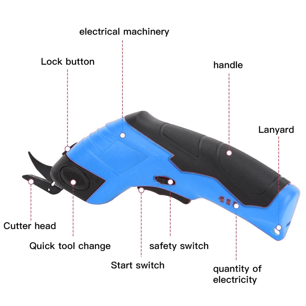 Tijeras eléctricas de 3,6 V, m - Leatherworking Equipment reseña y precio