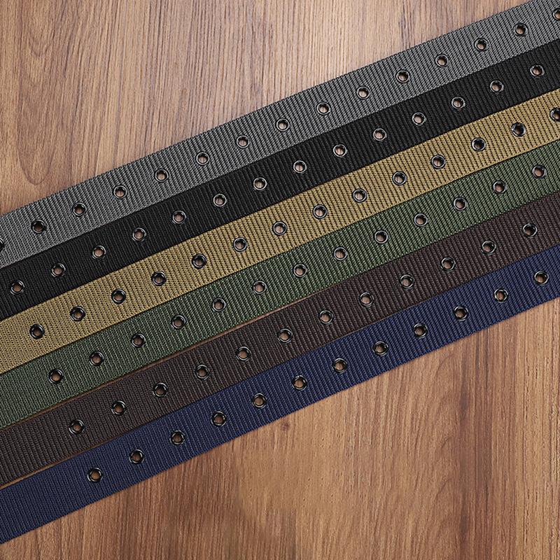 Cinturón de lona porosa con he - Leatherwork Eyelets reseña y precio